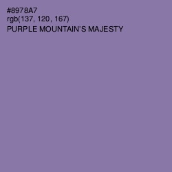 #8978A7 - Purple Mountain's Majesty Color Image